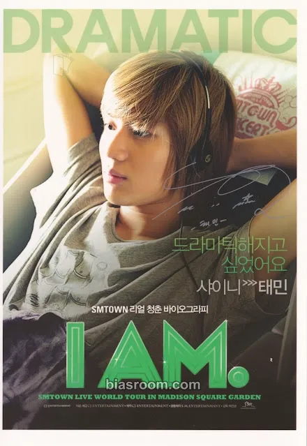 Taemin I AM. - SM Town Live World Tour in Madison Square Garden Photocard - SHINee - SHINee K-pop photocard