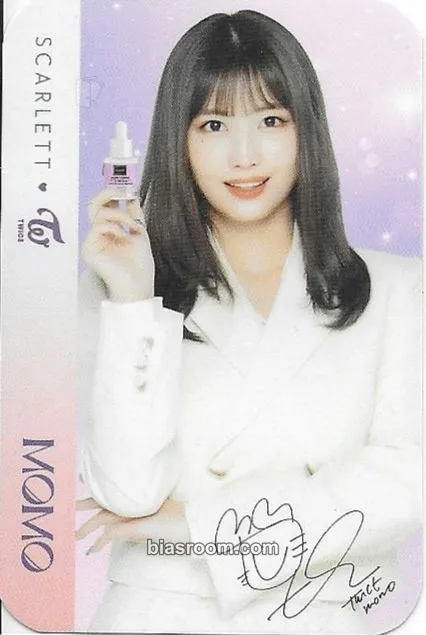 Momo TWICE x Scarlett Photocard - TWICE - TWICE K-pop photocard