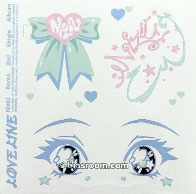 NiziU - LOVE LINE Album album inclusion sticker sheet digipack version