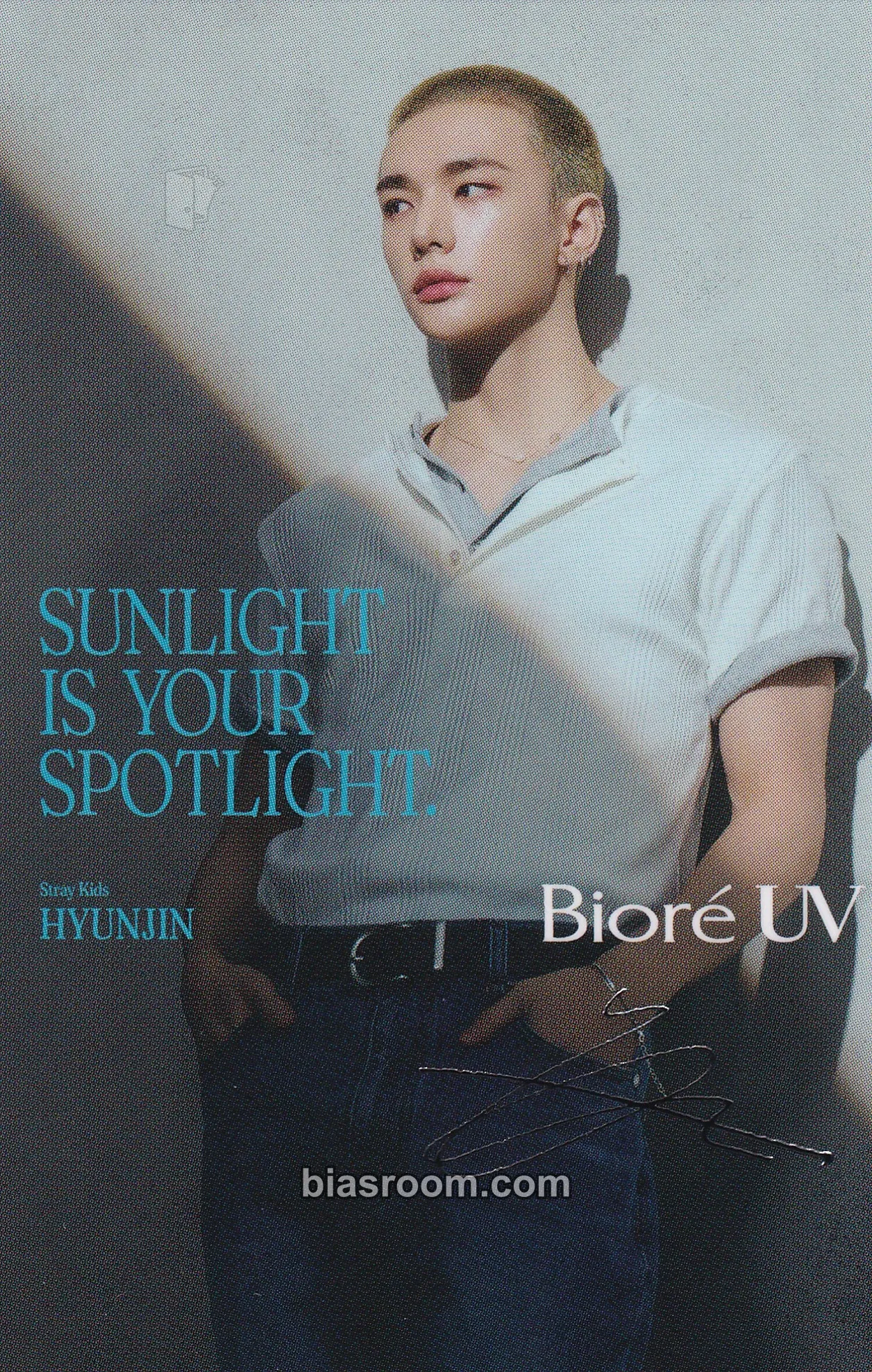 Hyunjin Biore UV x Stray Kids Photocard - Stray Kids - Stray Kids K-pop photocard