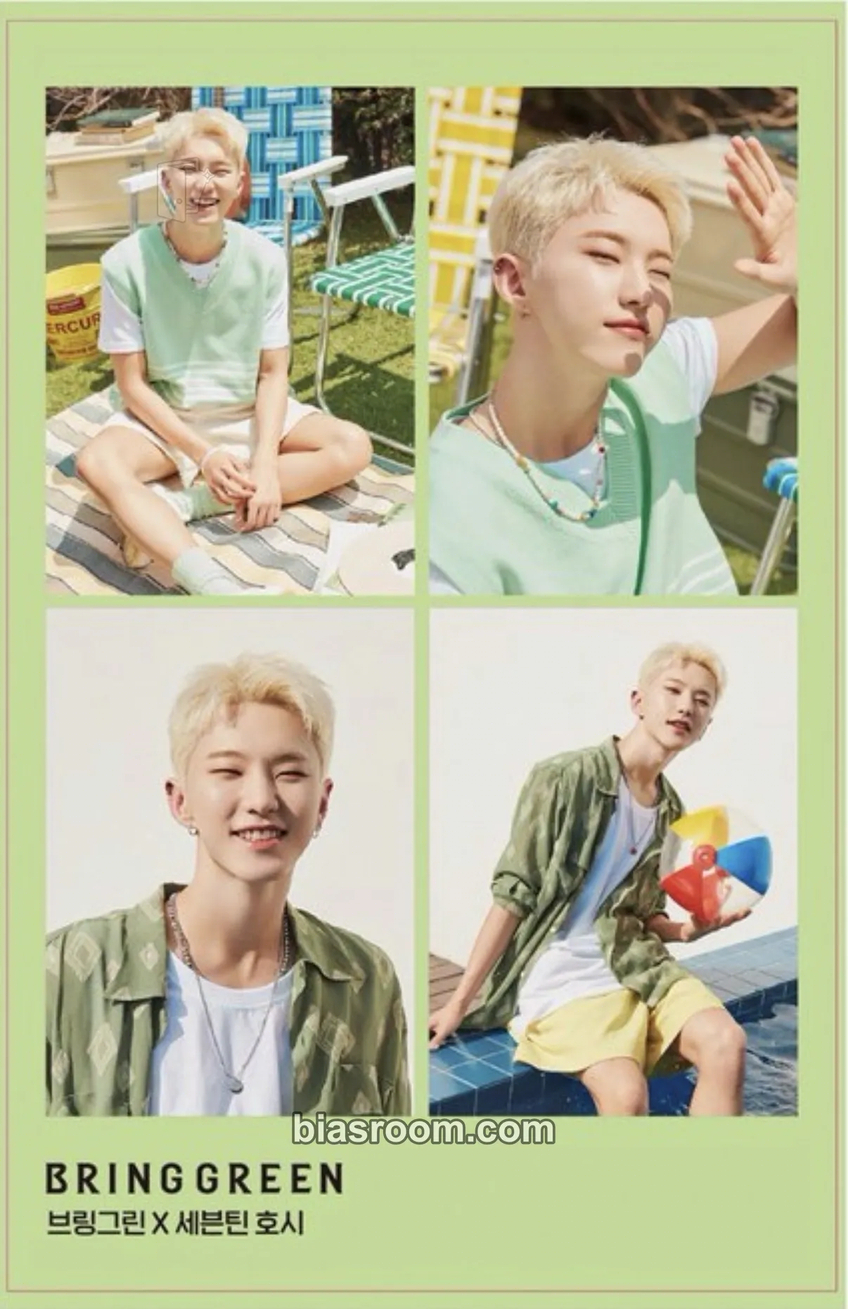 Hoshi BRINGGREEN x BSS Brand Collaboration Photocard - SEVENTEEN - SEVENTEEN K-pop photocard