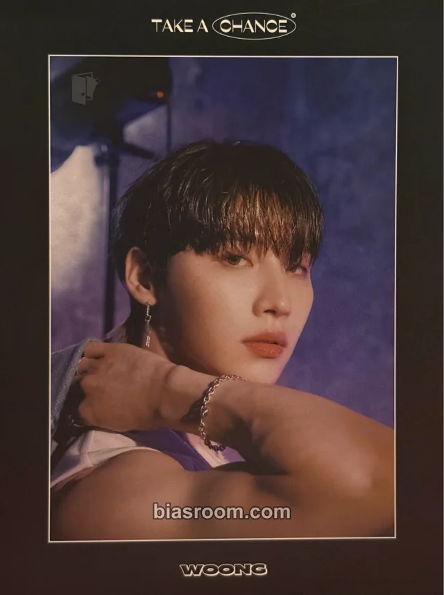 AB6IX - Woong - TAKE A CHANCE Album album inclusion postcard set double-sided chance version