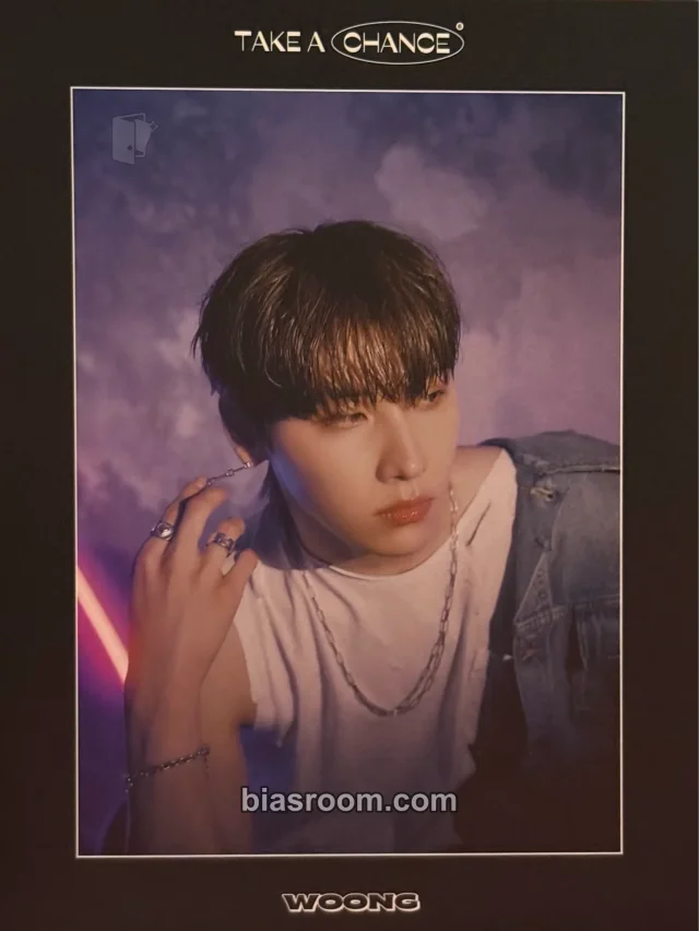 AB6IX - Woong - TAKE A CHANCE Album album inclusion postcard set chance version double-sided