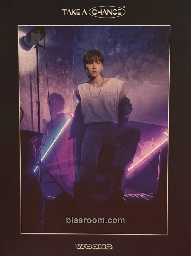 AB6IX - Woong - TAKE A CHANCE Album chance version double-sided postcard set album inclusion