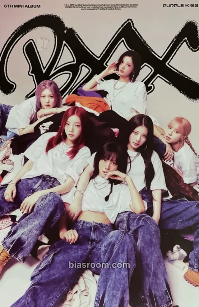 PURPLE KISS - BXX Album poster photobook version album inclusion