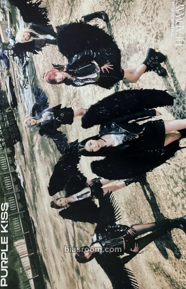 PURPLE KISS - HEADWAY Album poster photobook version album inclusion