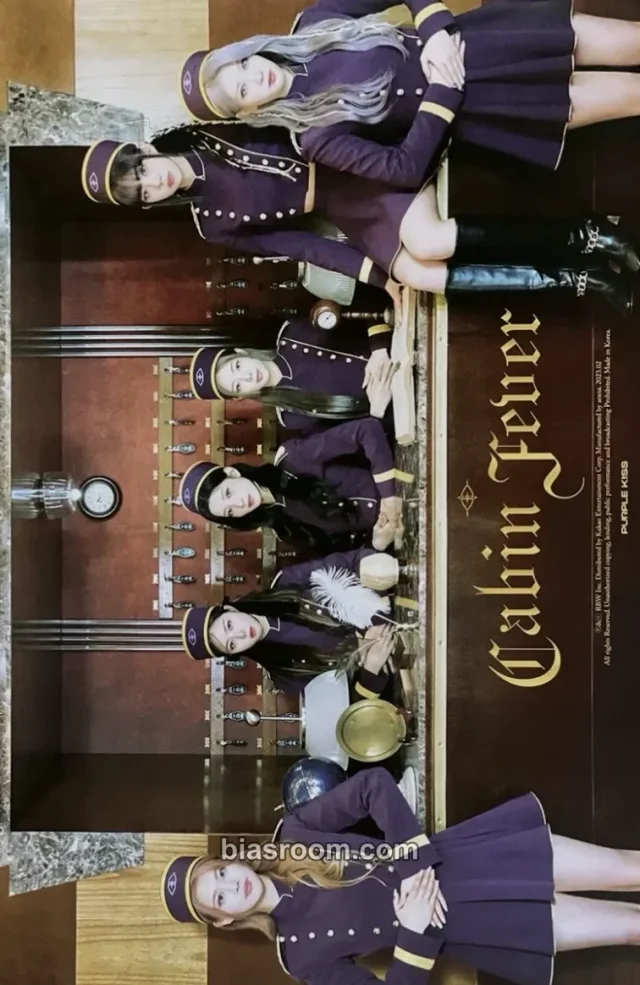 PURPLE KISS - Cabin Fever Album poster album inclusion purple version red version