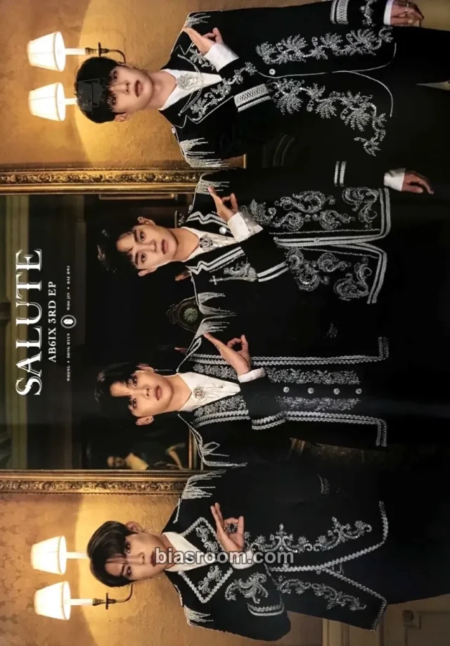 AB6IX - SALUTE Album first press only poster royal version