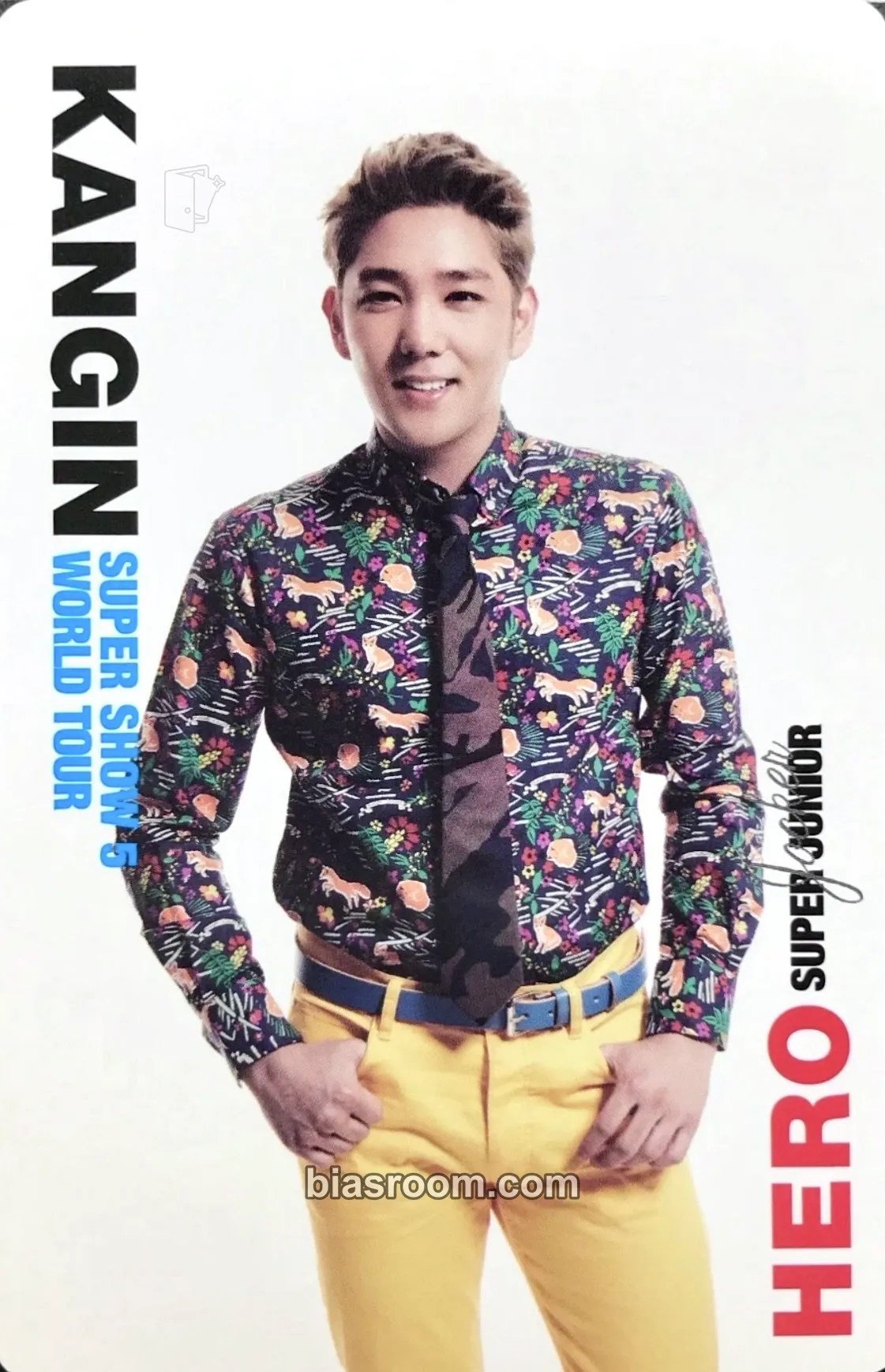 Kangin SUPER SHOW 5 Photocard - SUPER JUNIOR - SUPER JUNIOR K-pop photocard