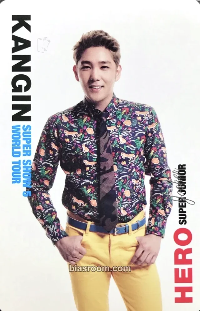 SUPER JUNIOR - Kangin - SUPER SHOW 5 Event music card concert tour merch