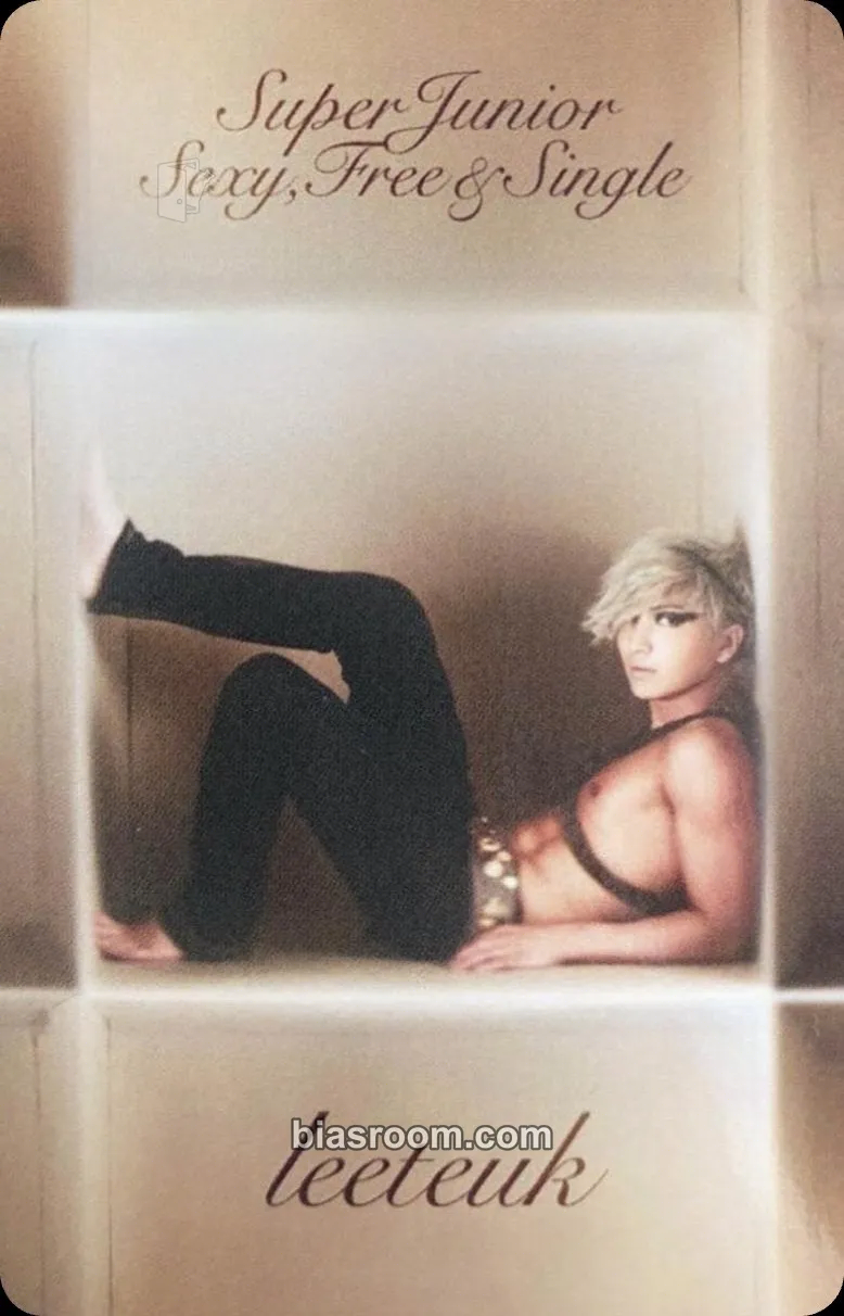 Leeteuk Sexy, Free & Single (Japan Ed.) Photocard - SUPER JUNIOR - SUPER JUNIOR K-pop photocard