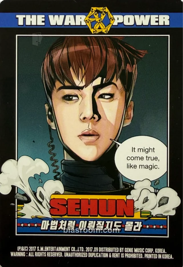 EXO - Sehun - THE WAR + TPOM — MD Other merch photocard photocard set