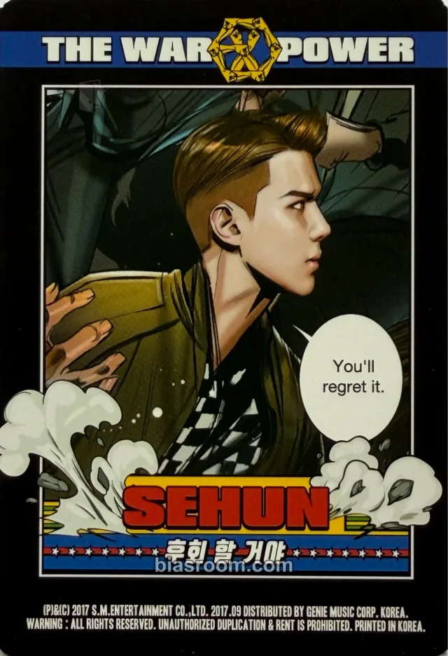 EXO - Sehun - THE WAR + TPOM — MD Other merch photocard photocard set