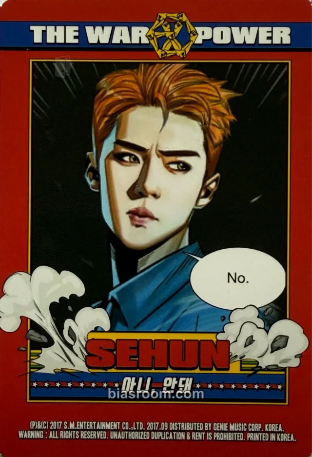 EXO - Sehun - THE WAR + TPOM — MD Other merch photocard photocard set