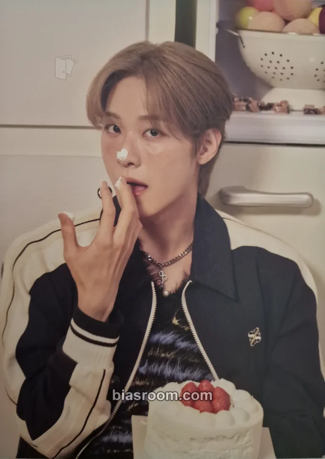 ONE PACT - Seongmin - Pink Crush Album album inclusion lyric postcard white version