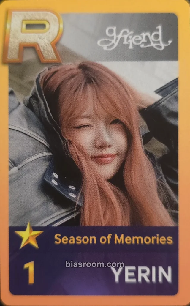 GFRIEND - Yerin - Season of Memories Album concert mission card superstar