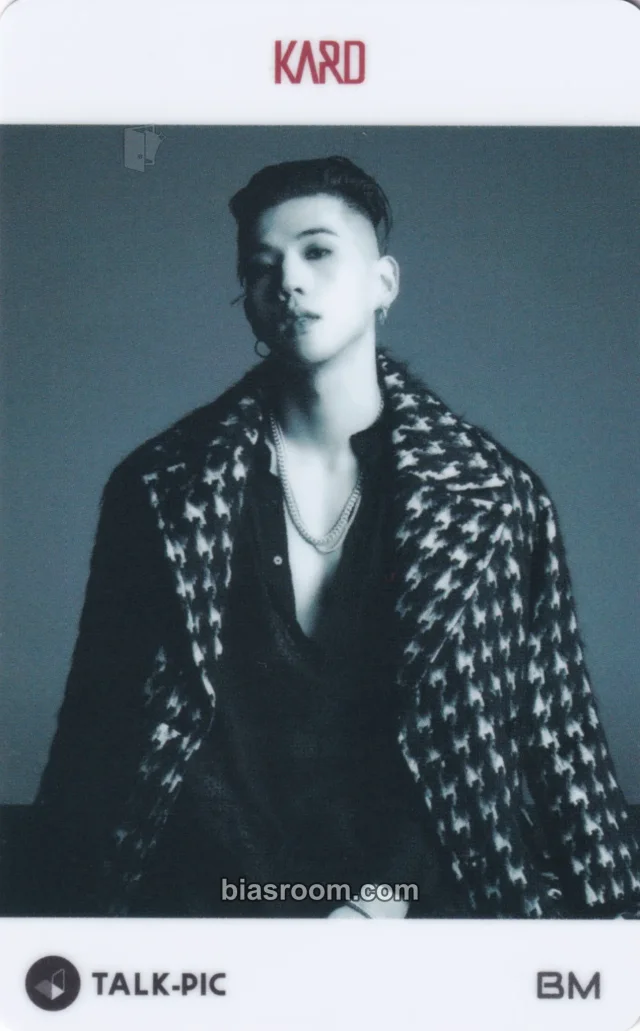 KARD - BM - KARD 4th Mini Album 'RED MOON' Album AR photocard talk-pic makestar