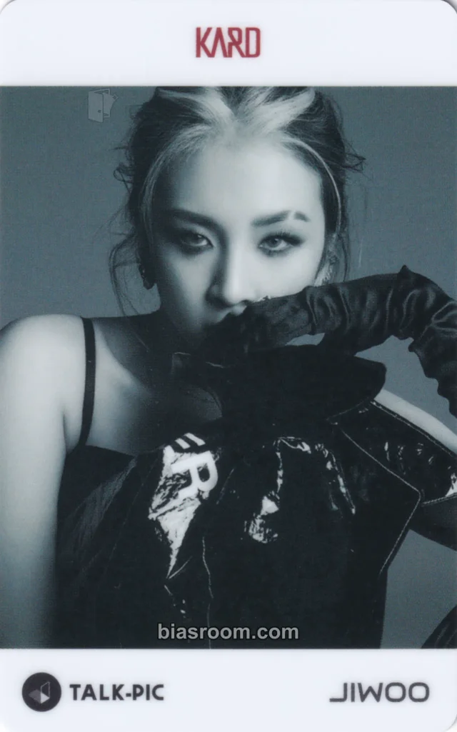 KARD - Jiwoo - KARD 4th Mini Album 'RED MOON' Album AR photocard talk-pic makestar