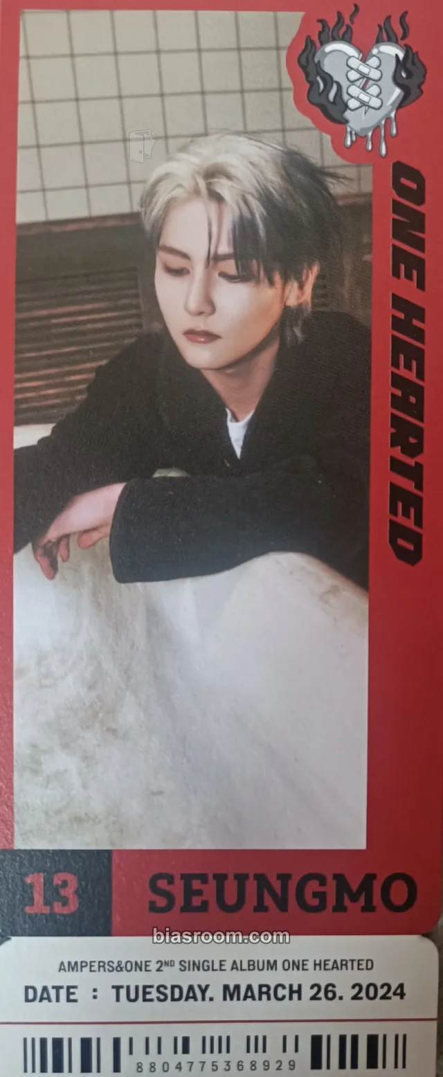 AMPERS&ONE - Seungmo - ONE HEARTED Album ticket album inclusion broken version