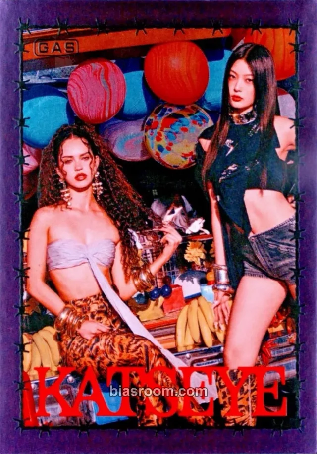 KATSEYE - Daniela & Yoonchae - GAS Trading Cards Other foil card trading card bad image - replace
