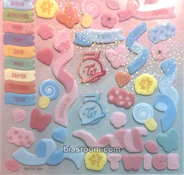 TWICE - #TWICE4 Album sticker sticker sheet album inclusion japan 5th anniversary standard version deco sticker kit