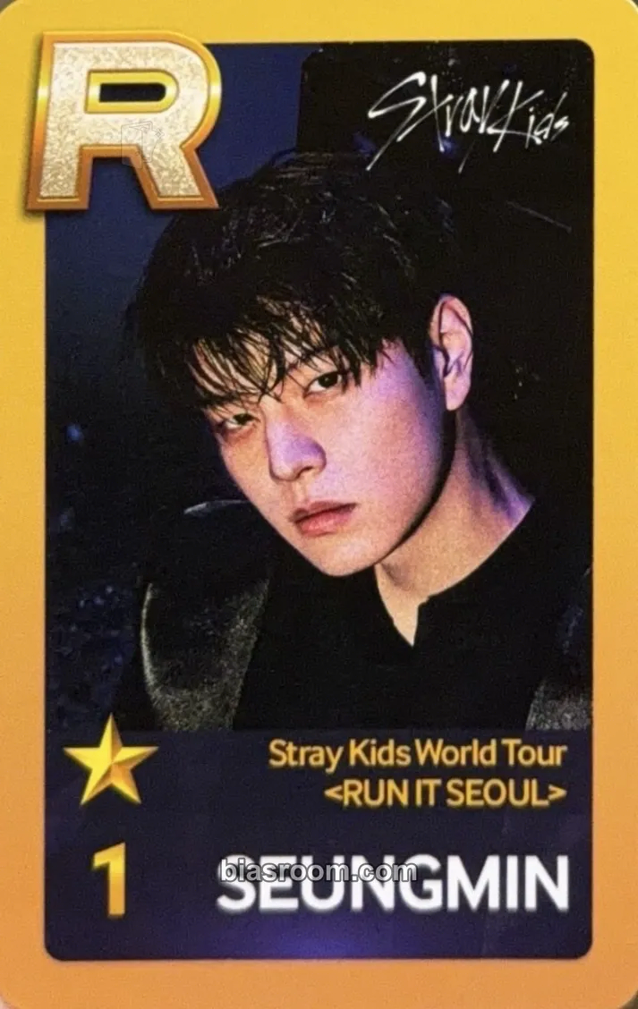 Seungmin RUN IT World Tour Photocard - Stray Kids - Stray Kids K-pop photocard