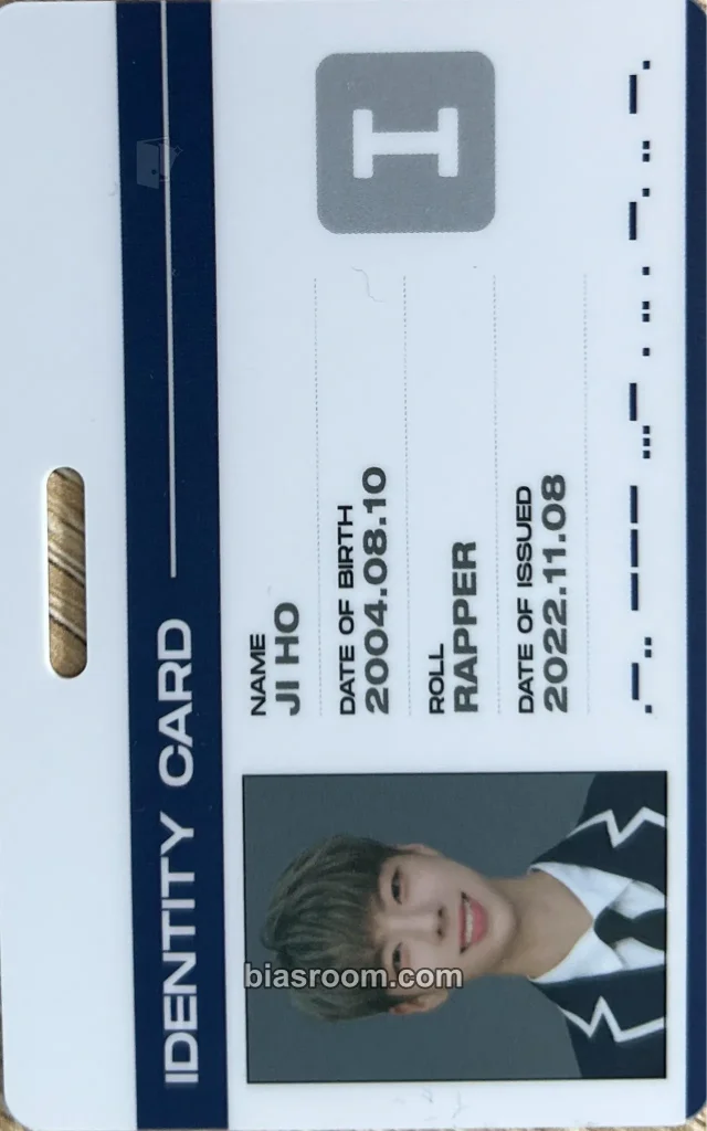 NINE.i - Jiho - I (Part. 1) Album album photocard id card