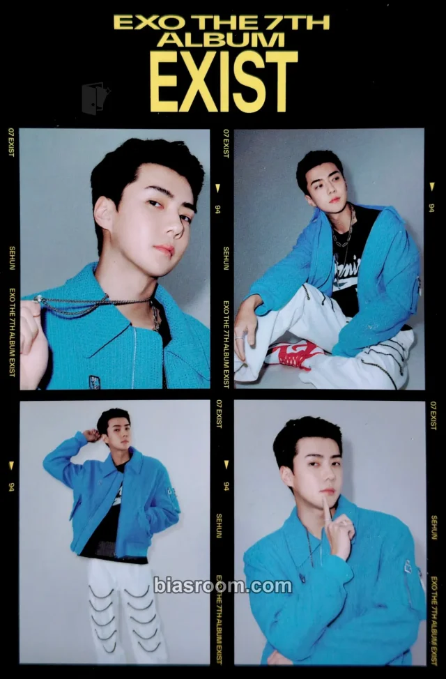 EXO - Sehun - EXIST Album 4 cut photo album inclusion O version