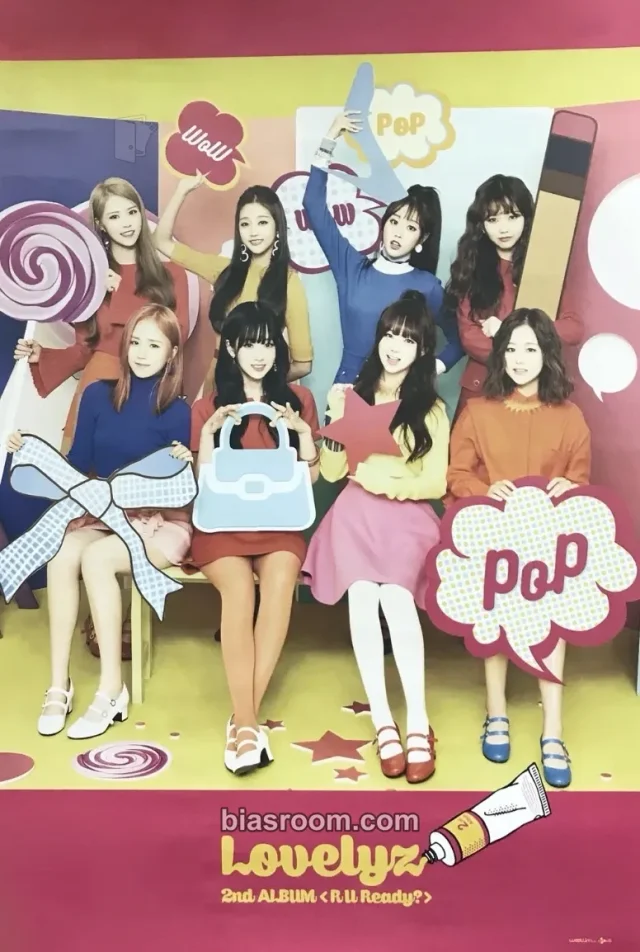 Lovelyz - R U Ready? Album pink version poster