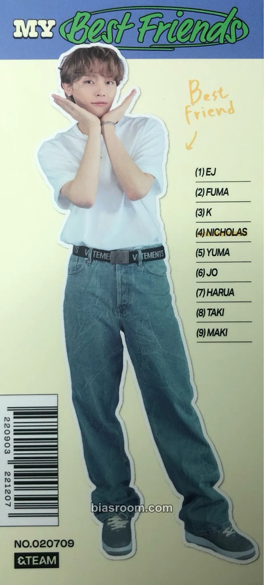 Nicholas 2024 Seasons Greetings Photocard - &TEAM - &TEAM K-pop photocard