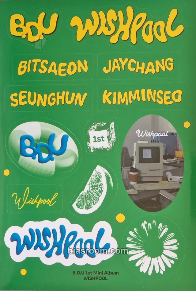 B.D.U - Wishpool Album album inclusion sticker light version