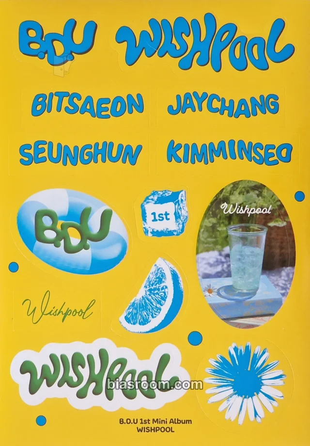 B.D.U - Wishpool Album album inclusion sticker flash version