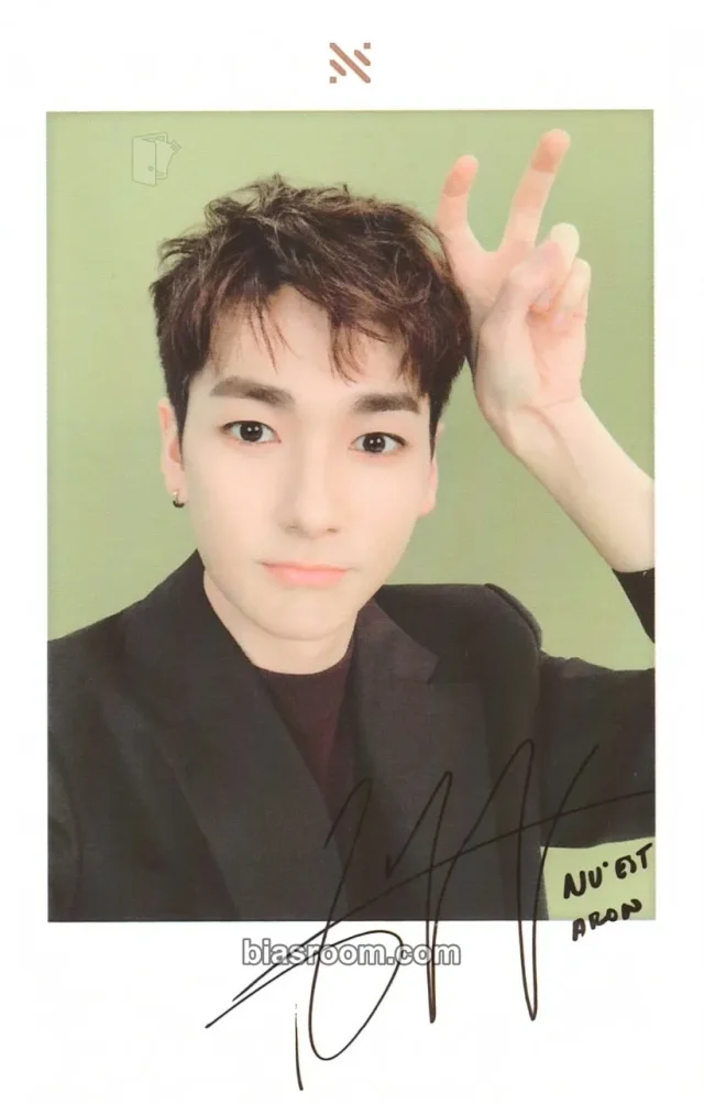 NU'EST - Aron - 2019 LOVEPAGE Fanmeeting Event merch inclusion large photocard polaroid