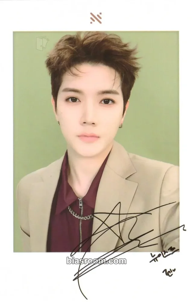 NU'EST - Ren - 2019 LOVEPAGE Fanmeeting Event merch inclusion large photocard polaroid printed signature