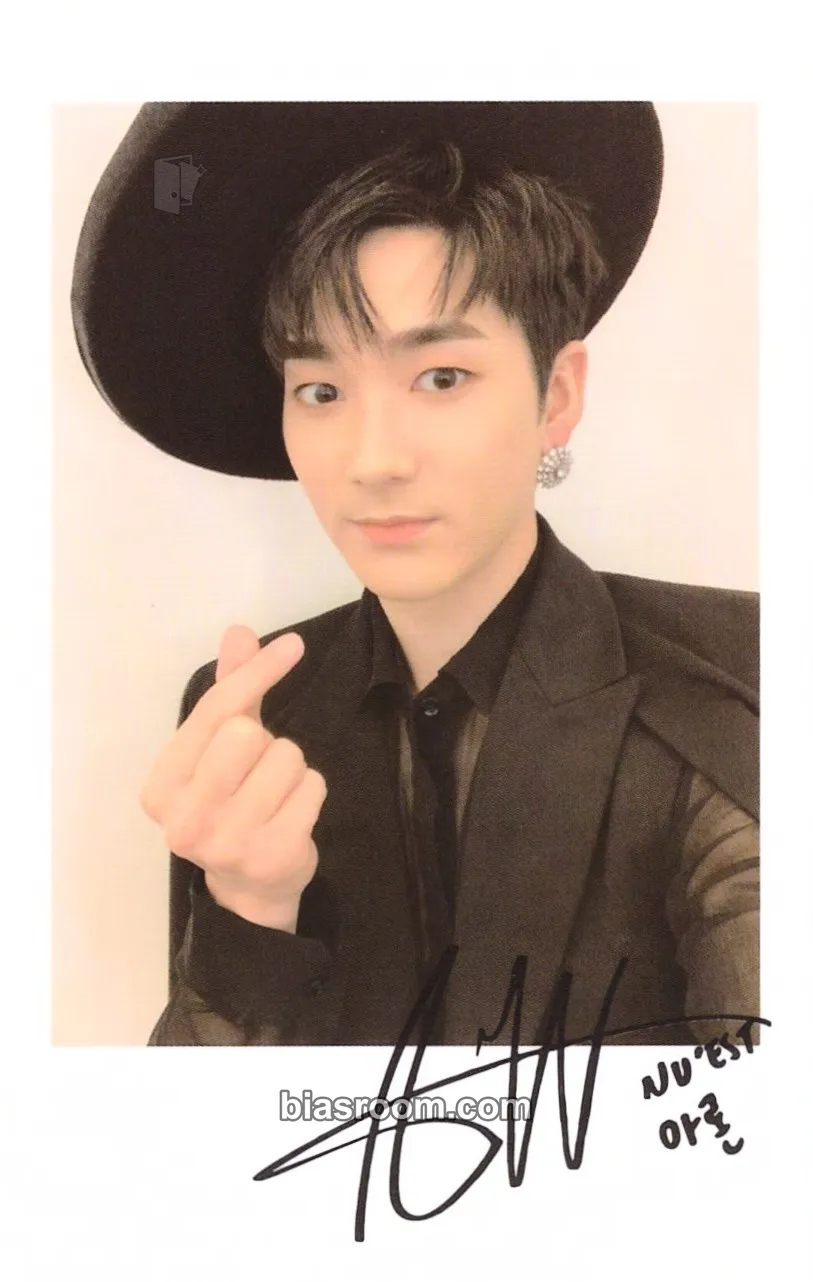 Aron The Black Concert Photocard - NU'EST - NU'EST K-pop photocard