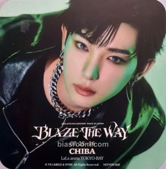 &TEAM - Harua - 2026 &TEAM CONCERT TOUR 'BLAZE THE WAY' Event supplemental tour venue venue-limited chiba drink benefit coaster
