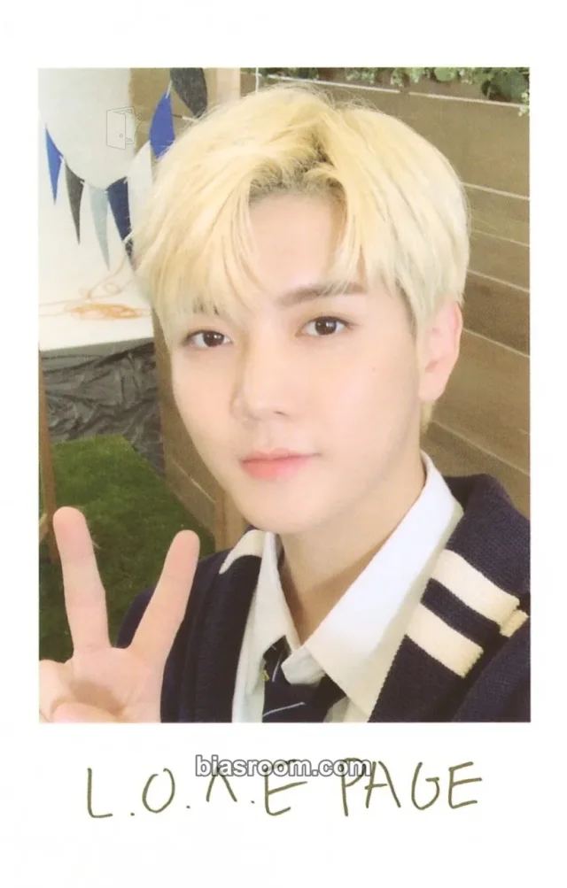 NU'EST - Ren - 2020 LOVEPAGE Fanmeeting Event merch inclusion large photocard polaroid printed signature