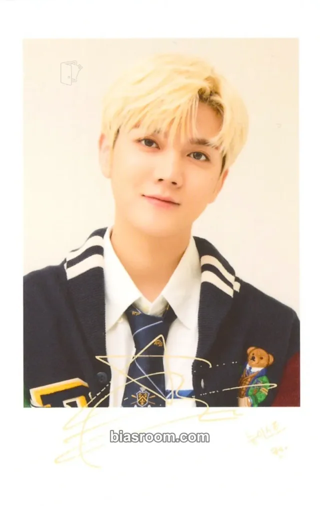 NU'EST - Ren - 2020 LOVEPAGE Fanmeeting Event merch inclusion large photocard polaroid printed signature