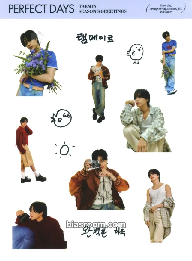 Taemin - Taemin - 2025 Season's Greetings: Perfect Days Other season's greetings sticker sheet