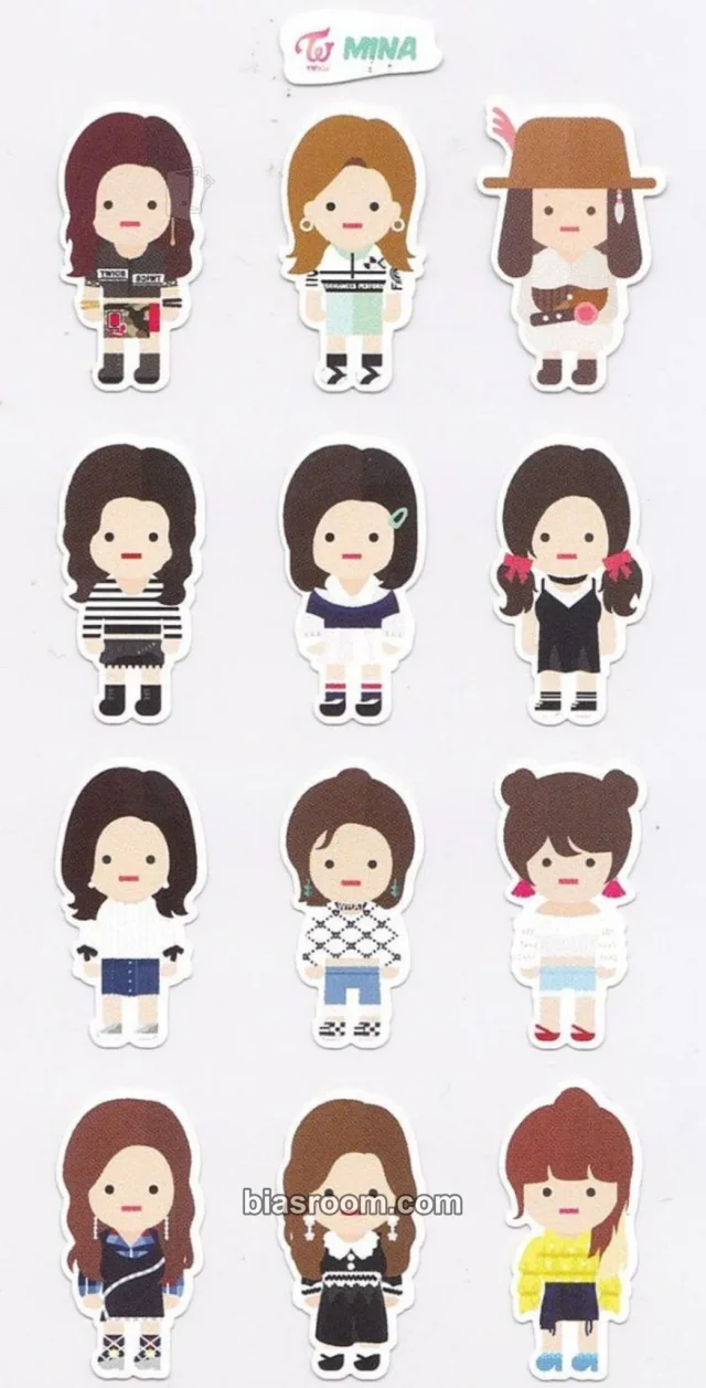 TWICE - Mina - Twaii’s Shop Pop-Up Store Event sticker set sticker sheet