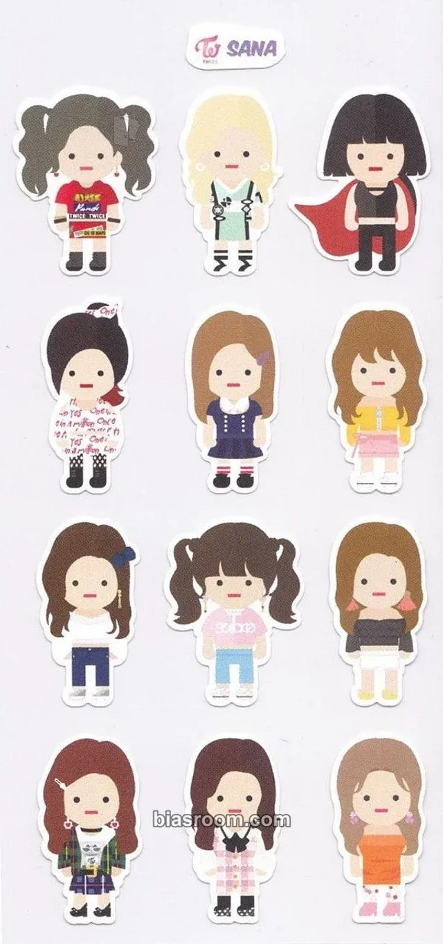 TWICE - Sana - Twaii’s Shop Pop-Up Store Event sticker set sticker sheet