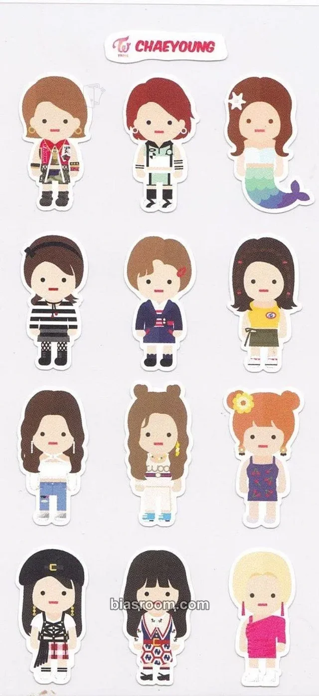 TWICE - Chaeyoung - Twaii’s Shop Pop-Up Store Event sticker set sticker sheet