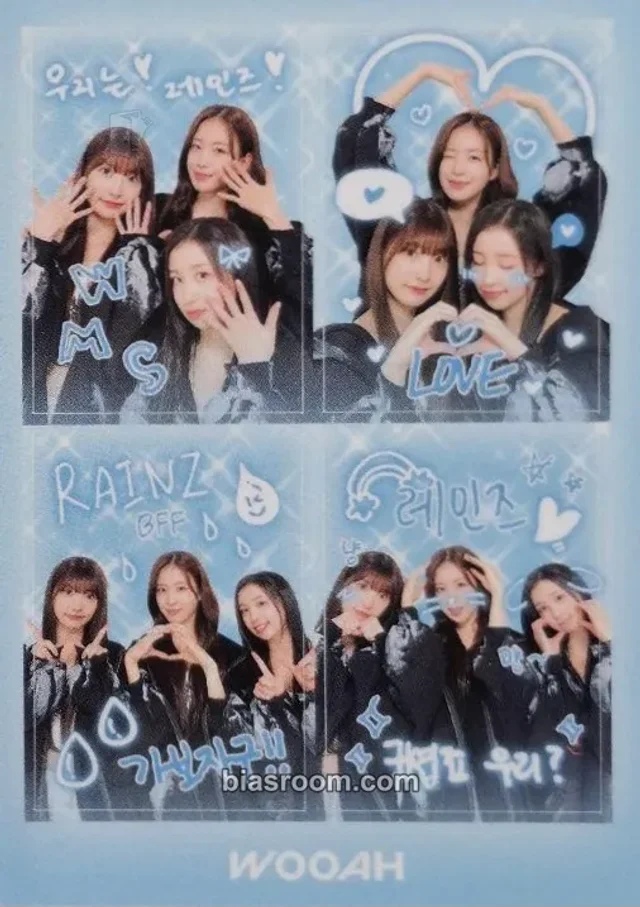WOOAH - Wooyeon & Sora & Minseo - Blush Album makestar round 2 video call (fancall) sticker sheet