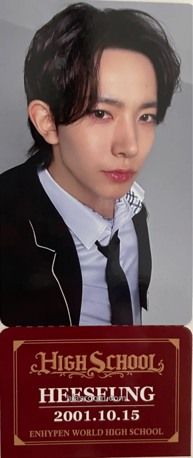 ENHYPEN - Heeseung - ENHYPEN WORLD COUPON CARD COLLECTION Other photo ticket basic version high school version