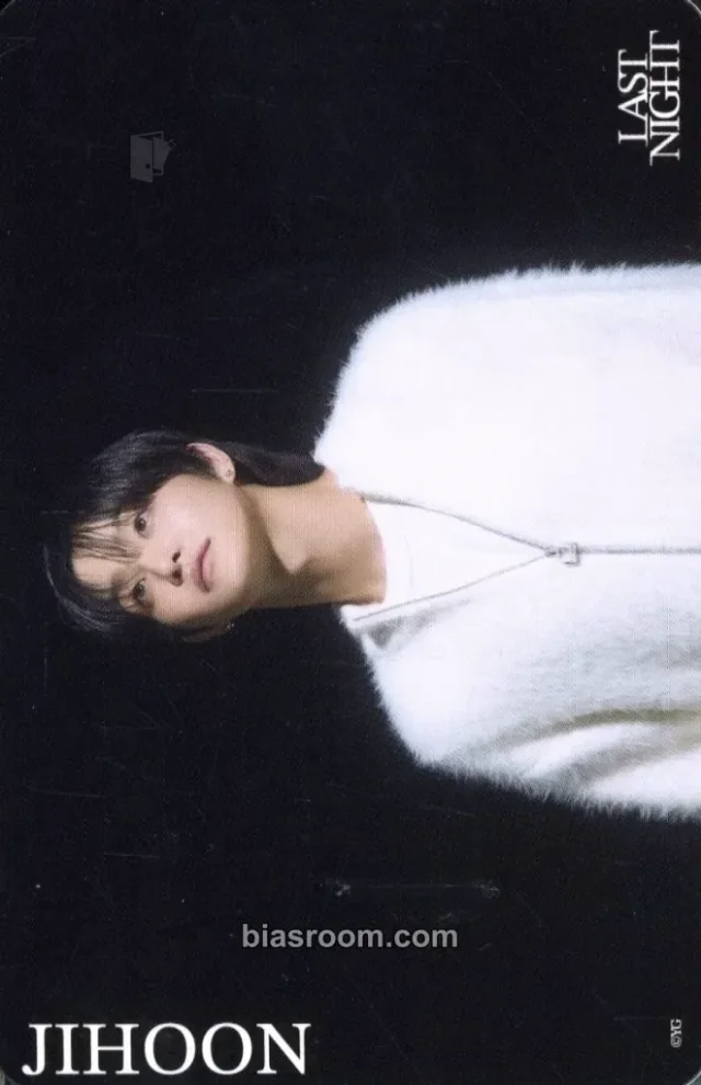 TREASURE - Jihoon - Last Night Album merch photocard trading card japan