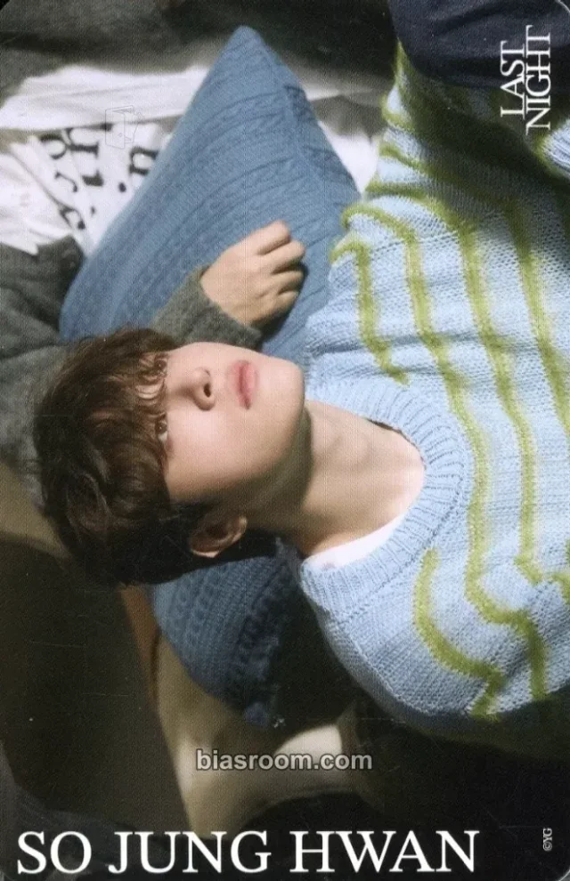 TREASURE - So Junghwan - Last Night Album merch photocard trading card japan