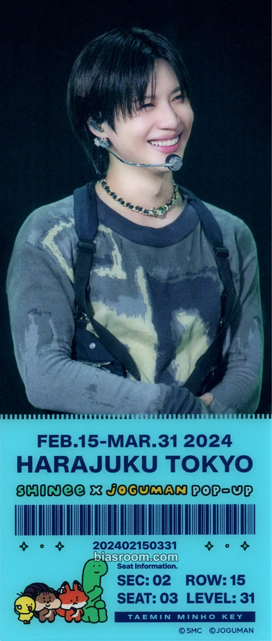 Taemin SHINee x Joguman Pop Up Photocard - SHINee - SHINee K-pop photocard