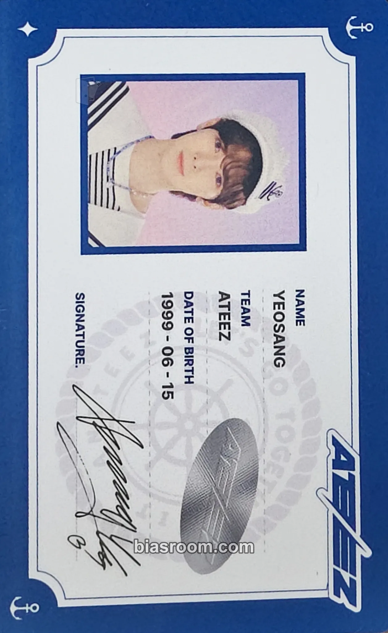 Yeosang ANITEEZ IN ILLUSION Photocard - ATEEZ - ATEEZ K-pop photocard