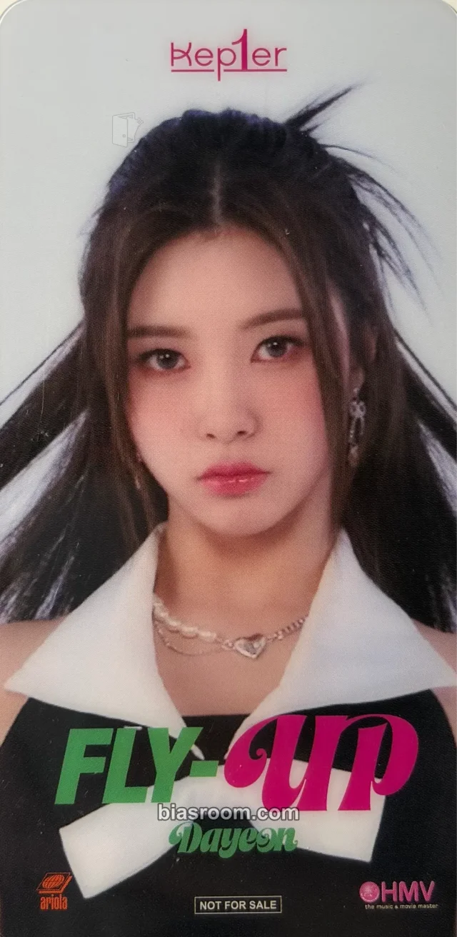 Kep1er - Dayeon - FLY-UP Album bookmark pob (pre-order benefit) hmv japan transparent/translucent