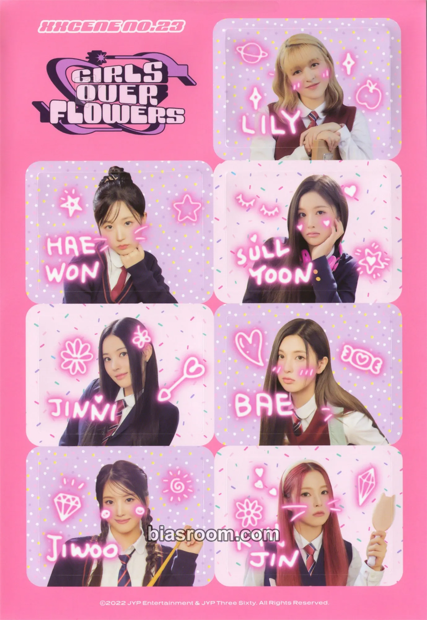 2023 Seasons Greetings - Girls Over Flowers Photocard - NMIXX - NMIXX K-pop photocard